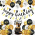 BANBALLON Party Decorations - Music Note Latex Balloons, Happy Birthday Cake Topper, Music