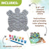 MindWare Turtle Stepping Stone Kit: Paint Your Own Stepping Stones for Kids Craft Kit Includes Paint, Brushes