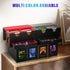 MTG Deck Box with 2 Commander Display and Dice Tray, Double Deck Box for 320+ Single Sleeved Cards, Leather Storage