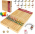 FUNNYB&G 21 inches Horse Race Board Game Foldable Large Horse Racing Game