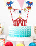 Circus Two Birthday Cake Topper, Circus Theme Second Birthday Photo Booth Props Cake Decorations