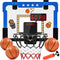 Indoor Mini Basketball Hoop for Kids with Double Electronic Scoreboard LED Light