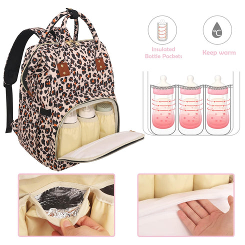Backpack Femuar Diaper Bag Multifunction Maternity Diaper Bag for Baby Girls & Boys Large Capacity Travel Nappy Bags