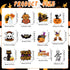 Kigeli 60 Pcs Halloween Keychain Bulk - Ghost, Bat, Cat, Pumpkin, Skeletons - Party Favors for Kids & Adults