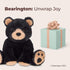 Bearington Collection Woody The Black Bear Plush, 10.5 Inch Stuffed Animal Toy