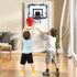Over The Door Mini Basketball Hoop for Kids, Indoor Basketball Hoop with Scoreboard & 4 Balls, Sport Toys Gifts for