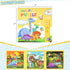 LovesTown Magnetic Travel Puzzles Book, Dinosaur Wooden Magnetic Puzzles for Toddlers Learning Magnetic Puzzles for Road Trip
