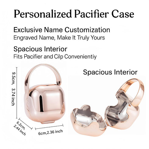 Set Personalized Bling Pacifier Box and Pacifier Unique Gift to New Bron Baby Baby Shower Gift