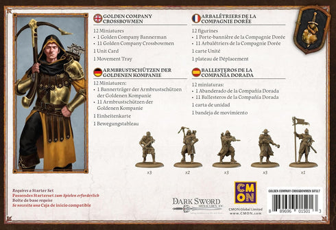CMON A Song of Ice and Fire Tabletop Miniatures Game, Golden Company Crossbowmen Unit Box, Strategy Game for Adults