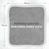 San Francisco Baby Washcloths for Newborn, Rayon from Bamboo, Soft Wash Cloths, 6 Pieces, Gray