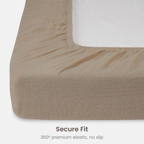 52" 28, 8 Inch Pack 2 Bioweaves Organic Cotton Muslin Crib Sheet, GOTS Certified Fitted Crib Mattress Sheet, Extra Soft