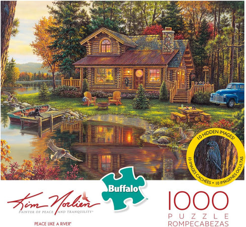 Buffalo Games Kim Norlien Peace Like A River 1000 Piece Jigsaw Puzzle - Perfect for Game Nights, 26.75 x 19.75