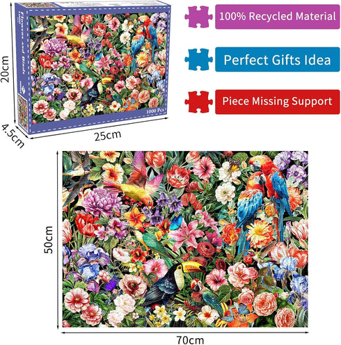 Jigsaw Puzzles for Adults, 1000 Pieces, Home Decor Birthday Gift for Men Women Seniors, Interlock Perfectly