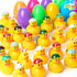 JOYIN 24 Pcs Prefilled Easter Eggs with Rubber Ducks, Variety Duckies for
