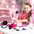 Mastom 36PCS Sets, Hair Salon Toys for Girls, Kids Pretend Play Makeup Dress Up Beauty Hair Stylist Toy Kit with Barber
