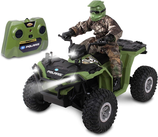 NKOK Realtree 1:8 RC Polaris Sportsman XP 1000 with Turbo Boost, Extra Speed Feature for Pretend Play, Ages 6 and Up