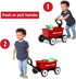 1-4 Radio Flyer Push & Pull Walker Wagon with Garden Tools, Red, for Kids Years Old, Locking Handle for Stability, Baby