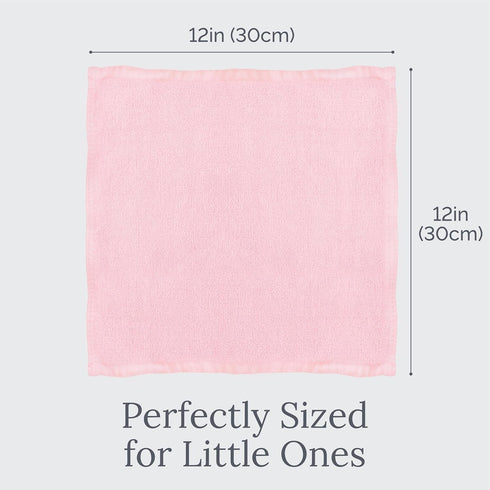 (5 Pack, 12 12) 100% Natemia Organic Baby Washcloths x Organic Cotton Ultra-Soft Baby Towels for Sensitive Skin