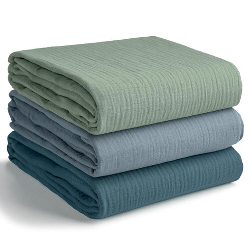Pack 3 2 Pack Comfy Cubs Muslin Swaddle Blankets of and Pacifier Clips Bundled