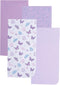 EVERYDAY KIDS 4 Pack of Soft Receiving Baby Blanket Set for Girls;