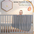 lasoftan 40 30 inches, 2 Jersey Unisex Swaddle Blanket, Ultra Soft Stretchy Receiving Blanket, Newborn Swaddle Wrap