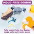6 Pack Set Tub Works Woodland Animals Watertight Baby Bath Toys, | Sealed, No Hole Bath Toys Design Keeps Moisture Out