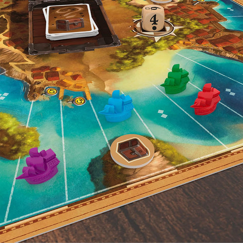 Jamaica Board Game (New Edition) - Family-Friendly Pirate Racing Strategy Game for Ages 8+, 2-6 Players