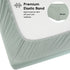 2 Pack 28x52x8in(Green+Leaf) Yoofoss Baby Crib Sheets for Boys Girls, Fitted Crib Sheet for Standard Crib and Toddler
