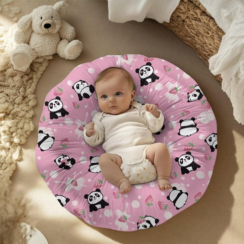 Strawberry Panda Newborn Lounger Pillow Cover Infant Removable Slipcover Reusable Cover Snugly