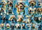 Underwater Dogs Jigsaw Puzzles 1000 Pieces for Adults Funny Cute Dogs Collage