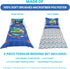 4-Piece Set Todays Kids Choo Choo Train Toddler Bed Sheets for Boys - Toddler Boy Bedding Crib Size, Reversible