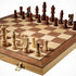 Magnetic Chess Board Set for Adults & Kids, 15" Wooden Folding Chess Game with Pieces Storage Slots