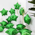 KALOR 18 Inch Green Star Mylar Balloons, 10 Pcs Star Shape Foil Helium Balloons for Wedding, Baby Shower, Birthday Party