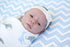 SwaddleDesigns Marquisette Receiving Swaddle Blanket, Blue Safari Fun, Soft Cotton Muslin for Babies