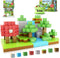 Magnetic Blocks-Build Mine Magnet World Edition, STEM Montessori Sensory Toys for Boys & Girls Age 3+, Fidget Cubes