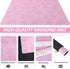 (31.5 inches) Pink Mahjong Mat, Mahjong Table Mat with Prints & Extra Dice, for Poker, Card, Mahjong, Dominoes Games