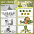 Set 3-5 4-8, VigorFun Army Magnetic Tiles Building Toys for Kids Ages STEM Military Magnetic Blocks with Army Men