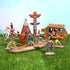 Playset, NUOBESTY Cowboys and Indians Plastic Figures Wild West Cowboys and Indians Models for Miniature Sandbox