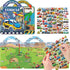 2 Pack 3-5, 3D Elfew Puffy Sticker Books for Kids Ages Construction Truck and Vehicle Car Stickers for Toddlers Boys