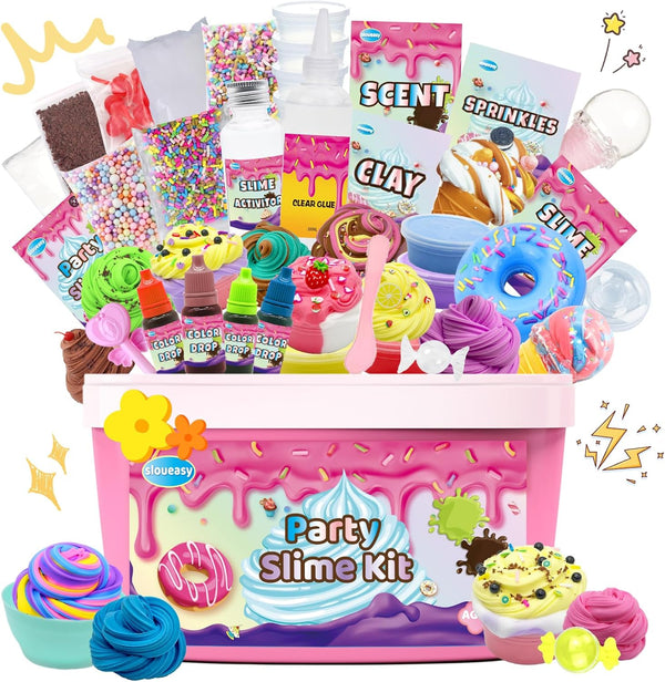 Mini Party Slime Kit for Girls and Boys, Max Party Favors Slime