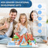 Nurcazo 150PCS Set 3+ Magnetic Building Blocks for Kids, Snow Winter Village Magnetic Cubes, STEM Construction Toys
