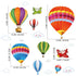 Amaonm Removable Creative 3D Hot Air Balloon Wall Decals, Kids Room Art Decor Stickers