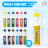 Darice Washable Dot Markers for Toddlers, 12 Colors (40ml 1.35oz) Non-Toxic Paint Marker Dot Art Set
