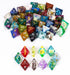 10 Pack of D8 Polyhedral Dice Set - Random Color 8 Sided