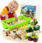 59 PCS Farm Sensory Bin - Sandbox with Lid, 2.2 LB Sensory