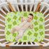 CHUROUSY 27x39 Inch Frogs and Dragonfly Crib Sheets Cute Cartoon Frog Mosquitoes Flower Playard Sheets Fitted Toddler