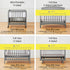3mm 4M 4 38x24 Halo Mini Crib Breathable Mesh Liner, Classic Mesh, Gray, Size Covers Sides FITS MINI Cribs