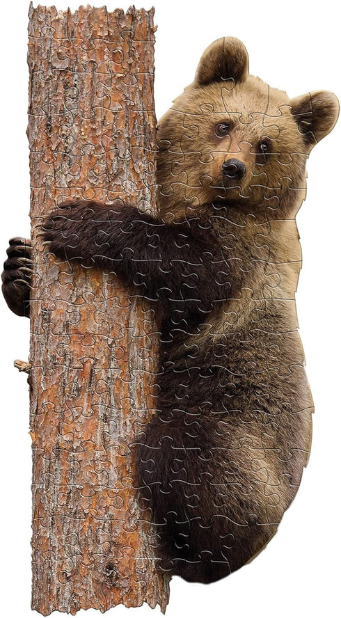 Madd Capp Puzzles Jr. - I AM Lil’ Bear - 100 Pieces Animal Shaped Jigsaw Puzzle