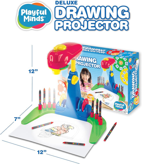 Thin Air Brands 3 32 4 8 1 Drawing Projector for Kids & Up, Preschool Tracing Projector Kit Includes Animal Drawings on