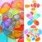 144 Pcs Rainbow Stacking Stones - Translucent Colorful Pebbles for Light Table Toys, Math Manipulatives for Montessori